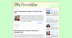 Desktop Screenshot of carrodefogo.blogspot.com