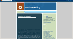 Desktop Screenshot of musicblognews.blogspot.com