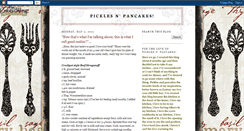 Desktop Screenshot of picklesnpancakes.blogspot.com