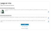 Tablet Screenshot of juegoenvivo.blogspot.com