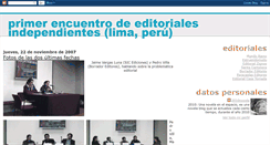 Desktop Screenshot of encuentrodeeditoriales.blogspot.com