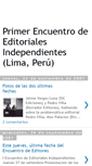 Mobile Screenshot of encuentrodeeditoriales.blogspot.com