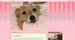 Desktop Screenshot of chachadoesthecancan.blogspot.com