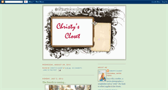Desktop Screenshot of christyscloset.blogspot.com