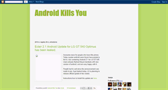 Desktop Screenshot of androidkillsyou.blogspot.com
