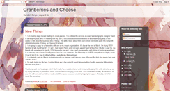 Desktop Screenshot of cranberriesandcheese.blogspot.com