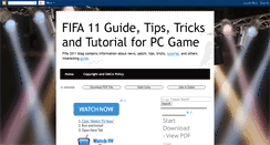 Desktop Screenshot of fifa11info.blogspot.com