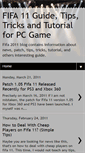 Mobile Screenshot of fifa11info.blogspot.com
