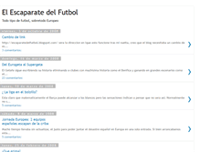 Tablet Screenshot of elescaparatedelfutbol.blogspot.com