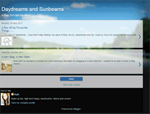 Tablet Screenshot of daydreamsandsunbeams.blogspot.com