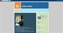 Desktop Screenshot of haikuhaikoe.blogspot.com