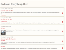 Tablet Screenshot of codeandeverythingafter.blogspot.com