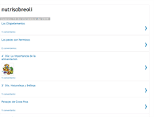 Tablet Screenshot of nutrisobreoli.blogspot.com