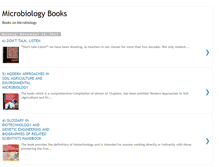 Tablet Screenshot of books-on-microbiology.blogspot.com