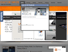 Tablet Screenshot of cultofinfos.blogspot.com