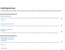 Tablet Screenshot of makingourway.blogspot.com