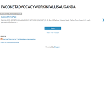 Tablet Screenshot of paconetadvocacyworkinpallisauganda.blogspot.com