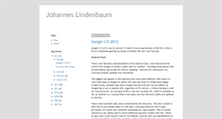 Desktop Screenshot of johanneslindenbaum.blogspot.com