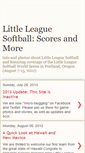 Mobile Screenshot of llsoftball.blogspot.com