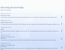 Tablet Screenshot of deliveringtheknowledge.blogspot.com