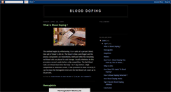 Desktop Screenshot of blooddope.blogspot.com