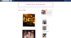 Desktop Screenshot of familjenringdahl.blogspot.com