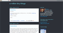 Desktop Screenshot of milliontinythings.blogspot.com