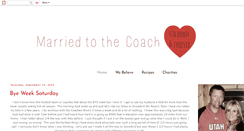 Desktop Screenshot of marriedtothecoach.blogspot.com