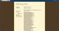 Desktop Screenshot of makemoneyonline-boybillionaire.blogspot.com