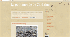 Desktop Screenshot of lepetitmondedechristine.blogspot.com