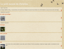 Tablet Screenshot of lepetitmondedechristine.blogspot.com