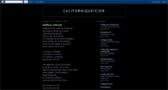 Desktop Screenshot of californiqueicion.blogspot.com