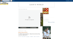 Desktop Screenshot of leonsworldtoday.blogspot.com