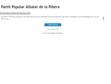 Tablet Screenshot of partitpopularalbalatdelaribera.blogspot.com