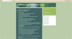 Desktop Screenshot of direccioneducacionadistancia.blogspot.com