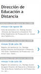 Mobile Screenshot of direccioneducacionadistancia.blogspot.com