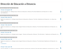Tablet Screenshot of direccioneducacionadistancia.blogspot.com