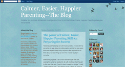 Desktop Screenshot of calmerparenting.blogspot.com