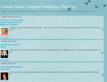 Tablet Screenshot of calmerparenting.blogspot.com