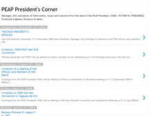 Tablet Screenshot of peappresident.blogspot.com