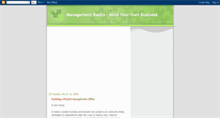 Desktop Screenshot of basic-management.blogspot.com