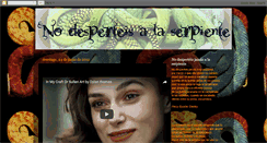 Desktop Screenshot of nodesperteisjamas-alaserpiente.blogspot.com