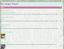 Tablet Screenshot of beesimplynatural.blogspot.com