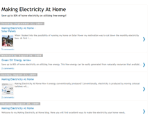 Tablet Screenshot of makingelectricityathome.blogspot.com