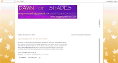 Desktop Screenshot of dawnofshades.blogspot.com