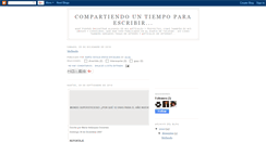 Desktop Screenshot of compartiendountiempoparaescribir.blogspot.com