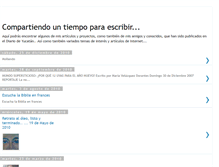 Tablet Screenshot of compartiendountiempoparaescribir.blogspot.com
