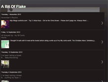 Tablet Screenshot of abitofflake.blogspot.com