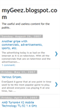 Mobile Screenshot of mygeez.blogspot.com