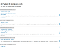 Tablet Screenshot of mygeez.blogspot.com